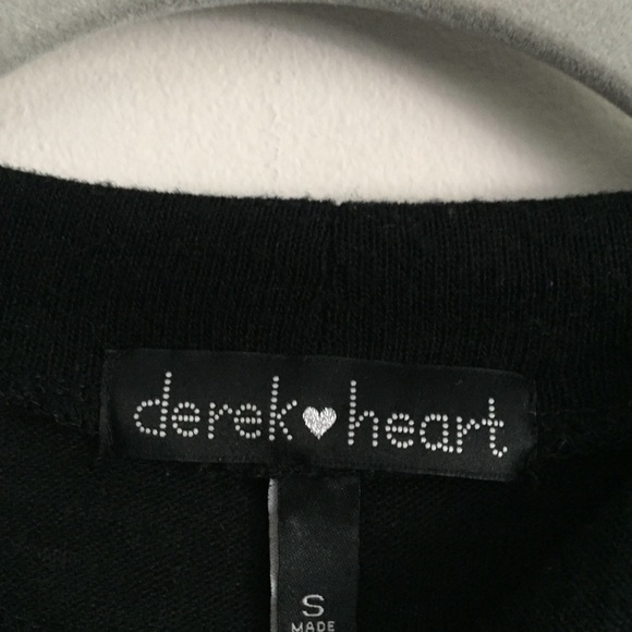Derek Heart Front Knotted Crop Top Small - Picture 4 of 6